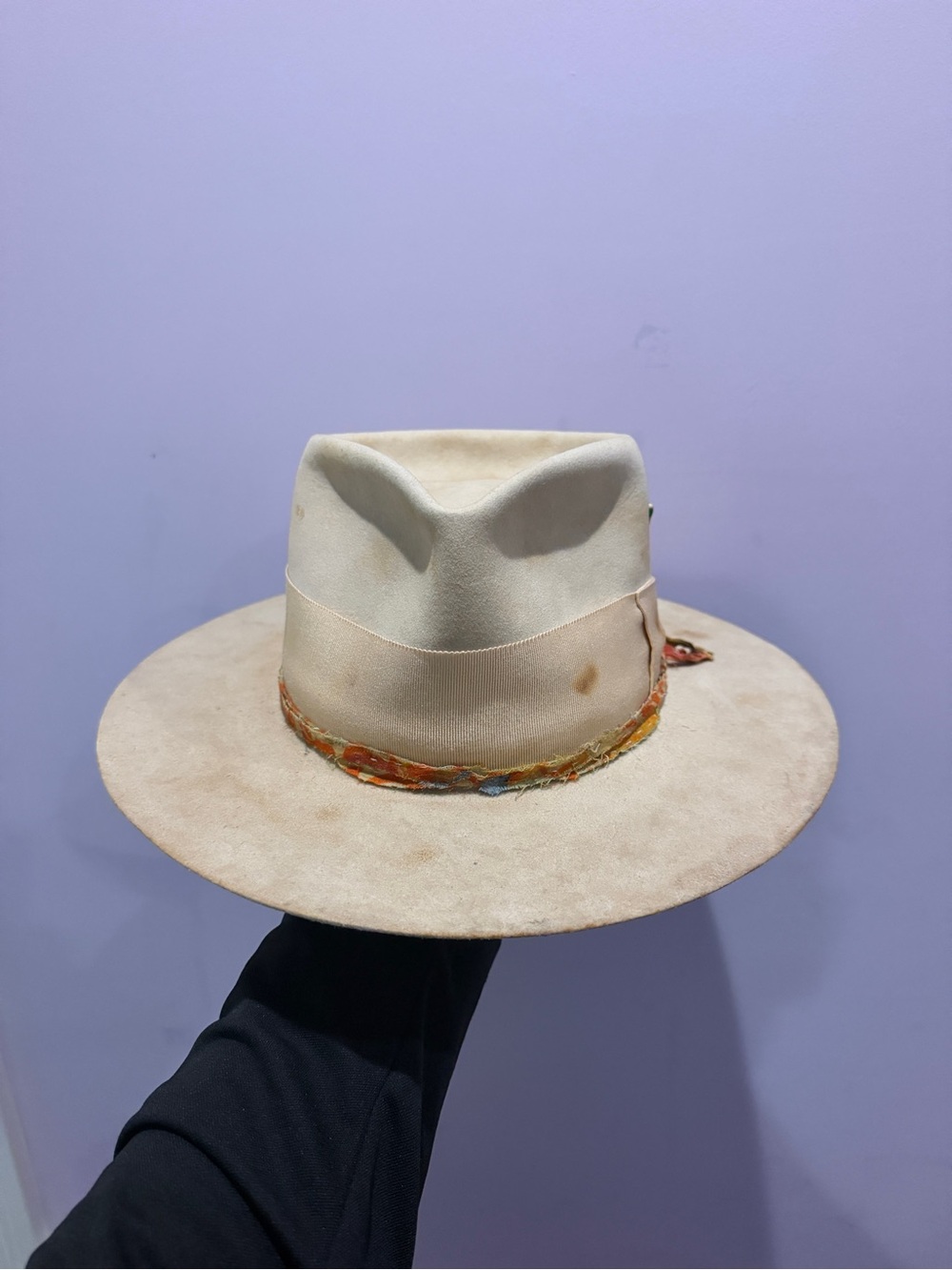 Nick Fouquet Cream Wide-Brim Fedora with Braided Accent - Picture 2 of 6